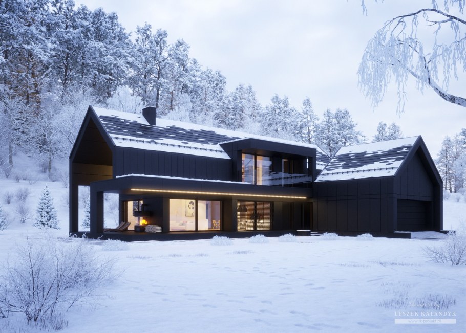 Дом в стиле барнхаус Скандинавия