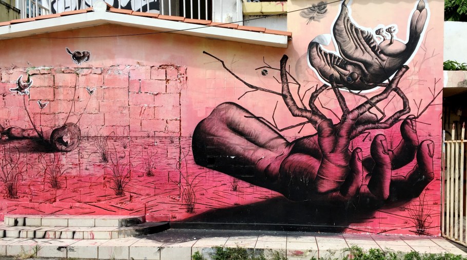 Стрит арт стена