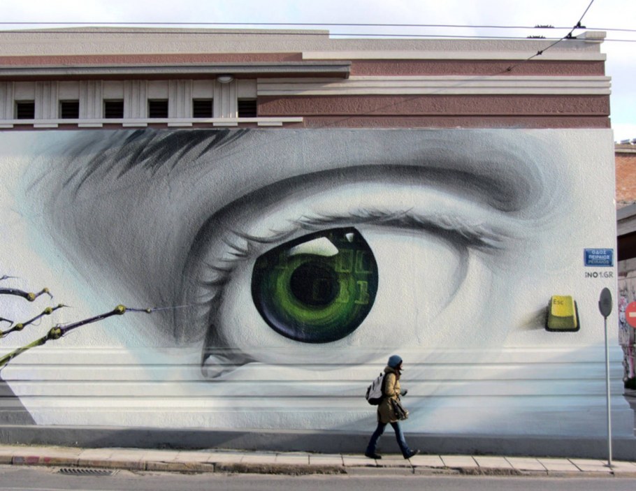 Стрит арт глаза