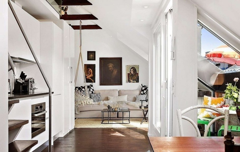 Двухуровневая мансардная квартира