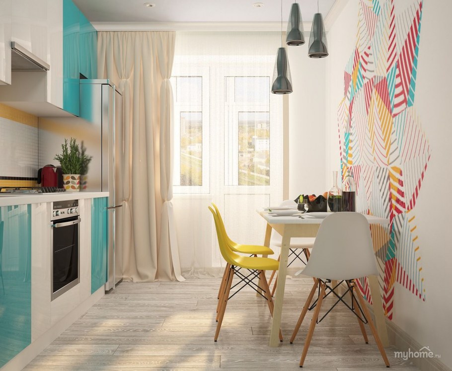 Красивые кухни гостиные