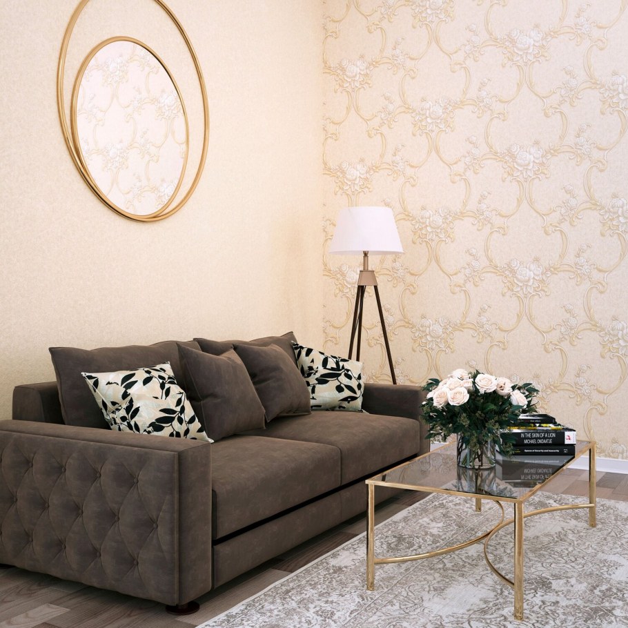 Флизелиновые обои Family fm71093-21 1,06х10,05 м бежевые