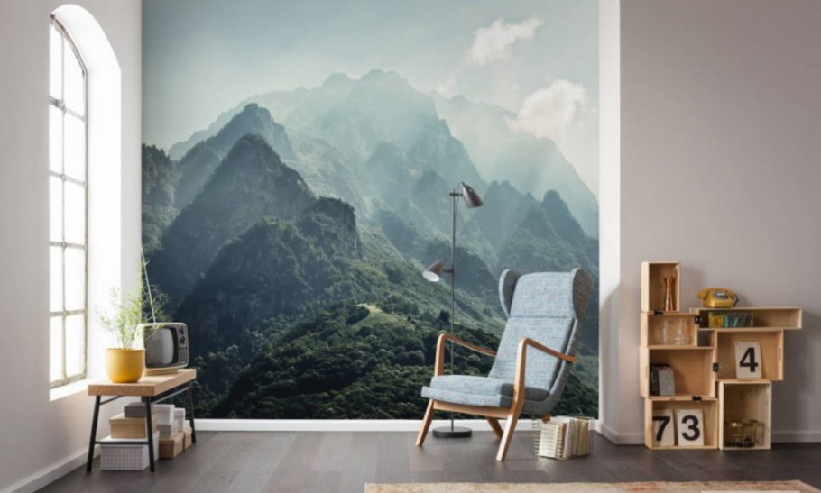 Горы на стене