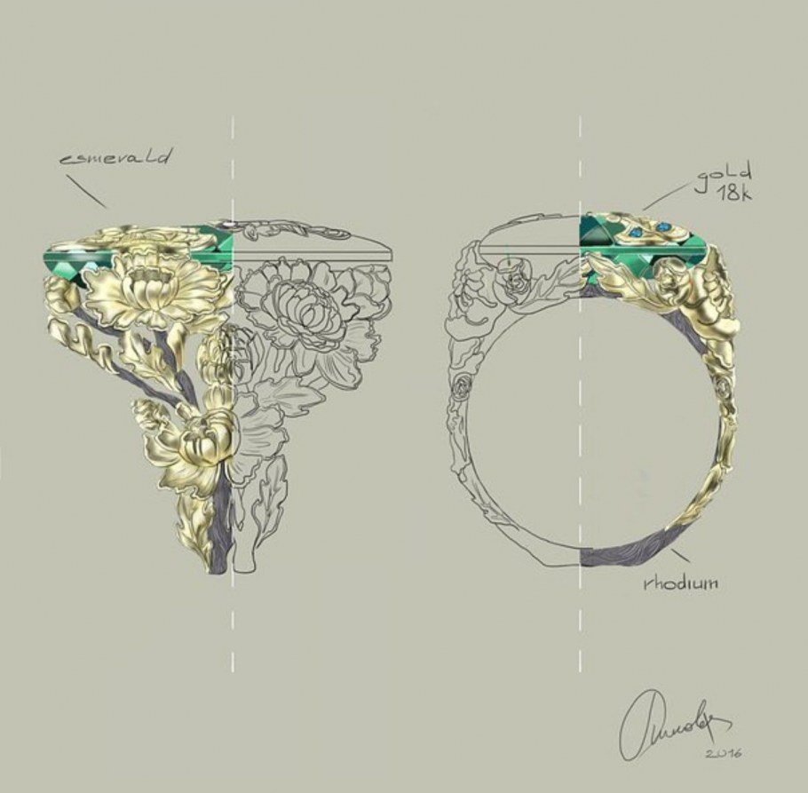 Эскизы ювелирных украшений