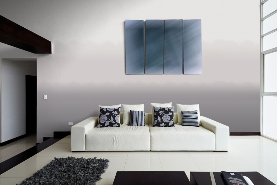 Серый градиент на стене