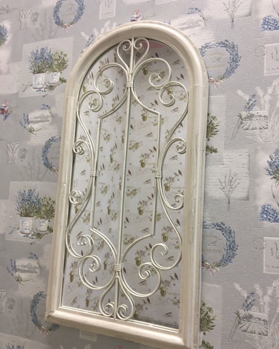 Зеркало arched Windowpane Palladian Mirror