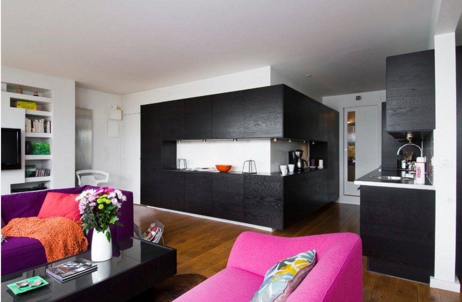 Кухня гостиная Минимализм 14кв