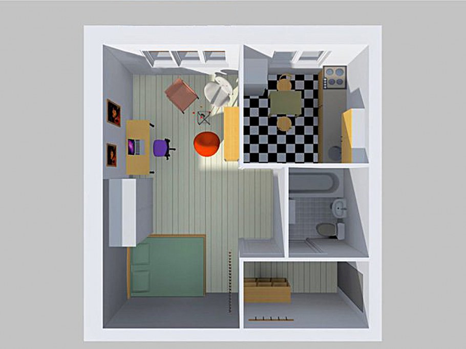 Планировка мебели в однушке