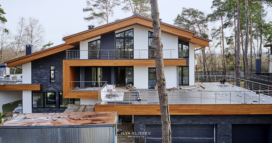 Фасад Шале в современном стиле