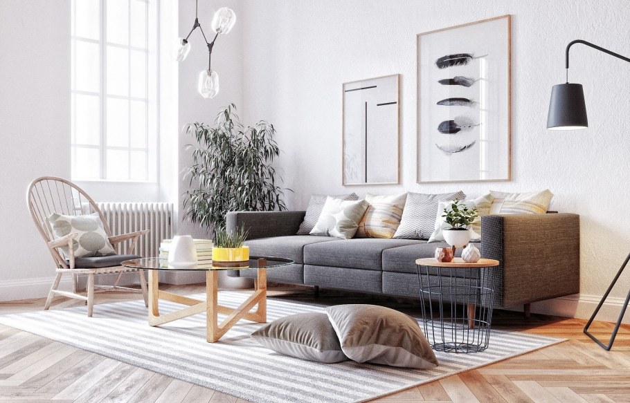 Стиль Сканди в гостиной