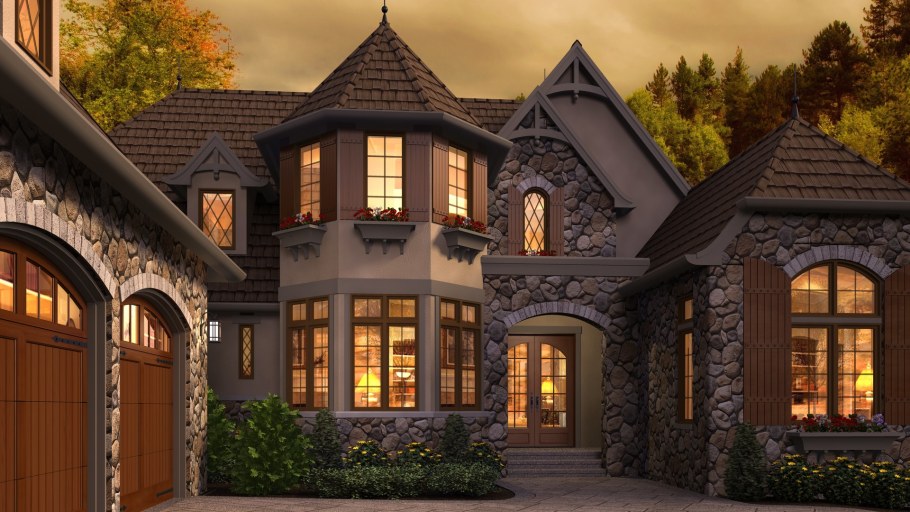 Загородный особняк в замковом стиле
