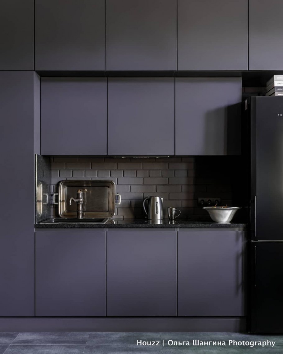 Кухня белая матовая Минимализм