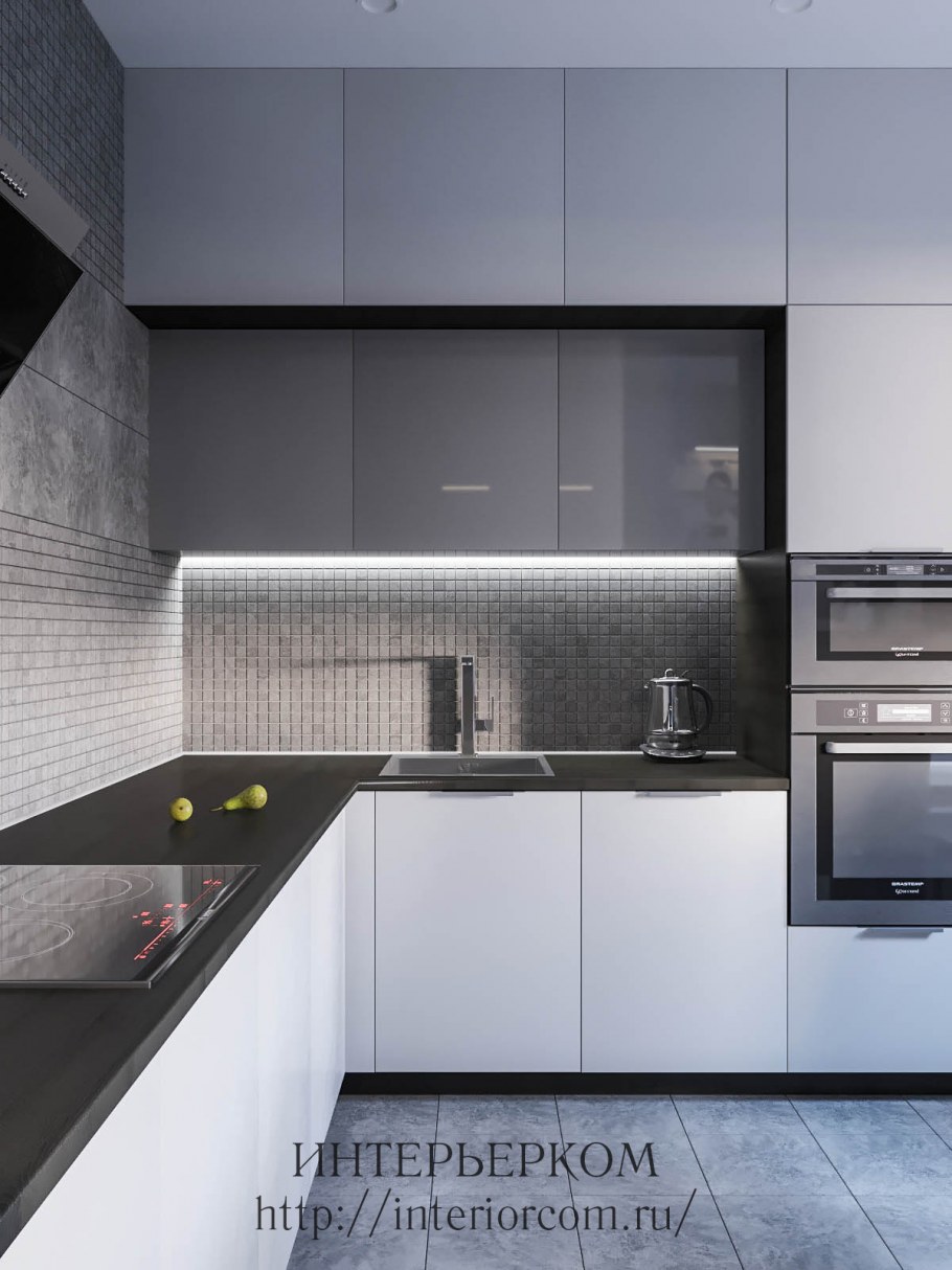 Кухни под потолок угловые