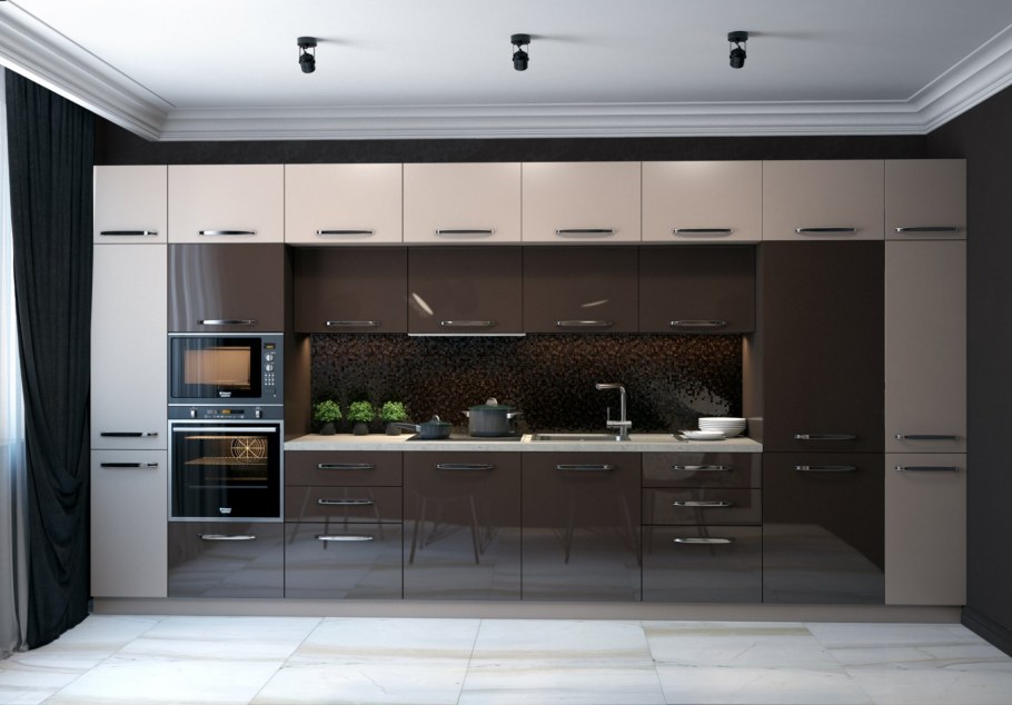 Кухня фасады Egger графит sf019