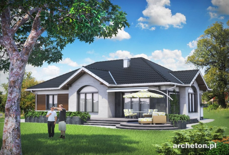 Одноэтажная вилла в средиземноморском стиле