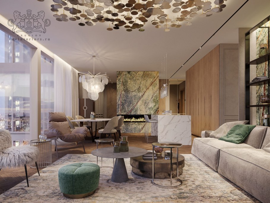 Апартаменты в аренду в башне Нева за 500 000р 120 кв