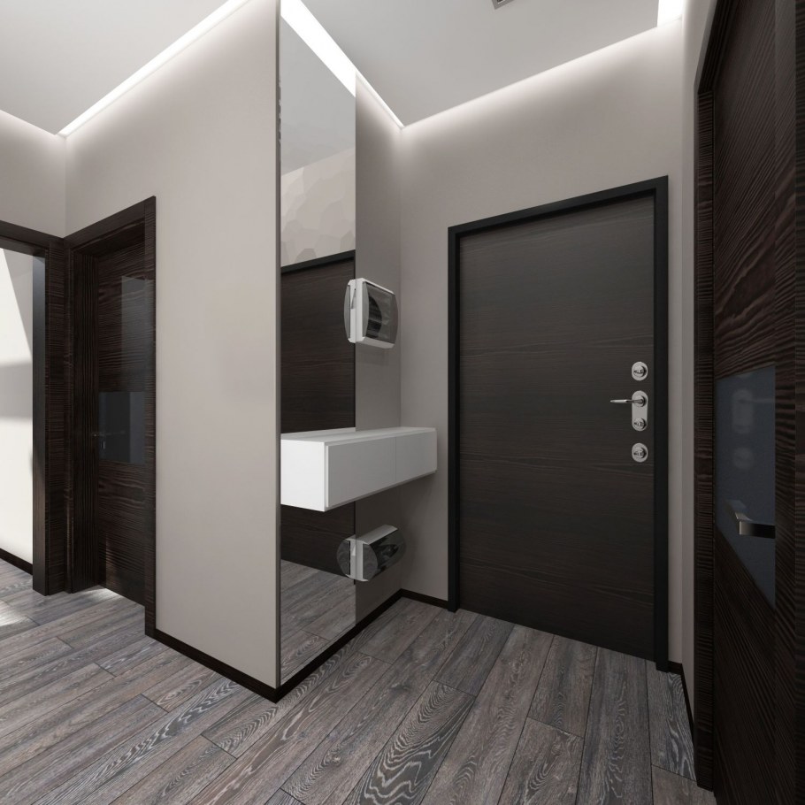 Планировка евротрешки с кухней-гостиной 60 кв