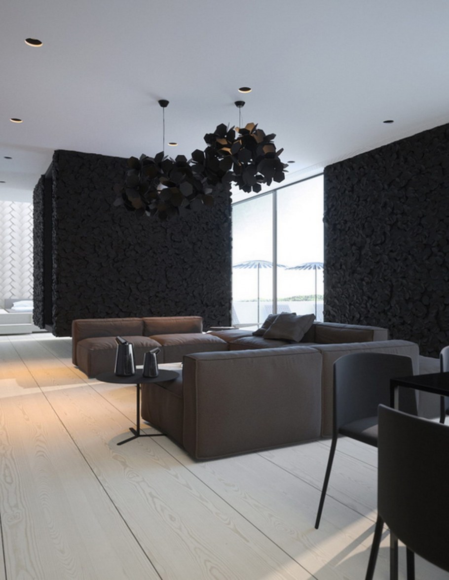 Черные стены в квартире