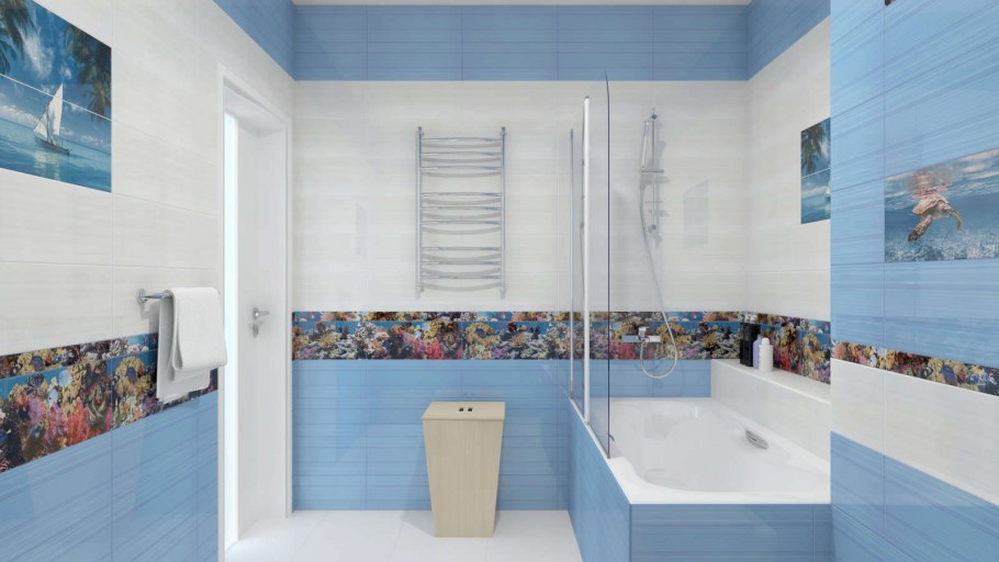 Плитка терракота Альба риф Лазурный