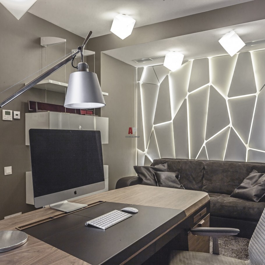 Интерьер кабинета в квартире