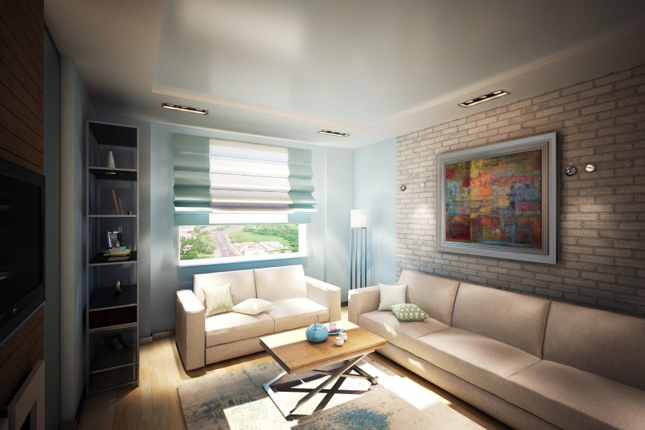 Гостиная в малогабаритной квартире