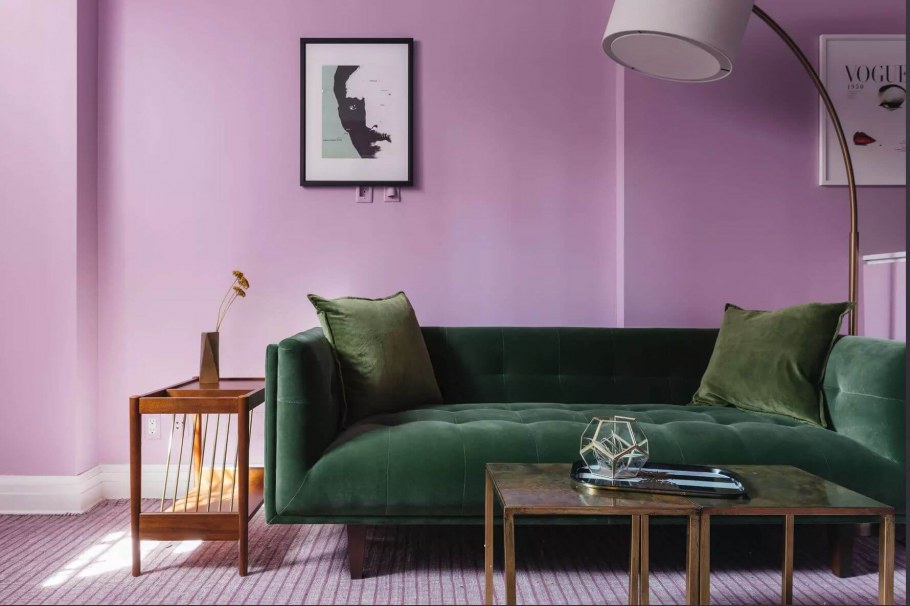 Диван сине зеленого цвета