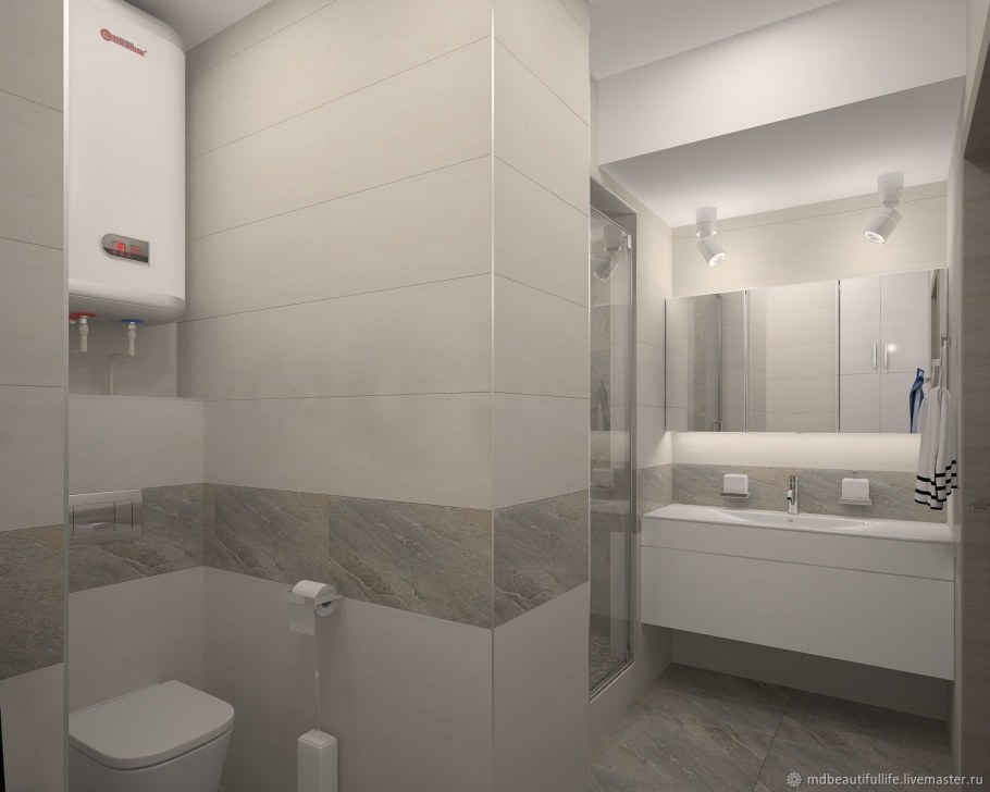 Раскладка плитки в туалете