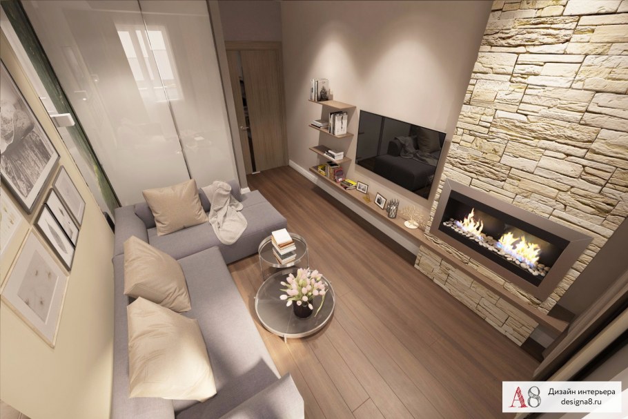 Дизайн проект трехкомнатной квартиры