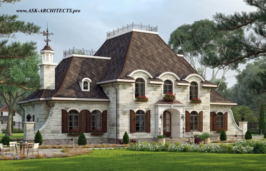 Проект усадьбы в стиле Шато