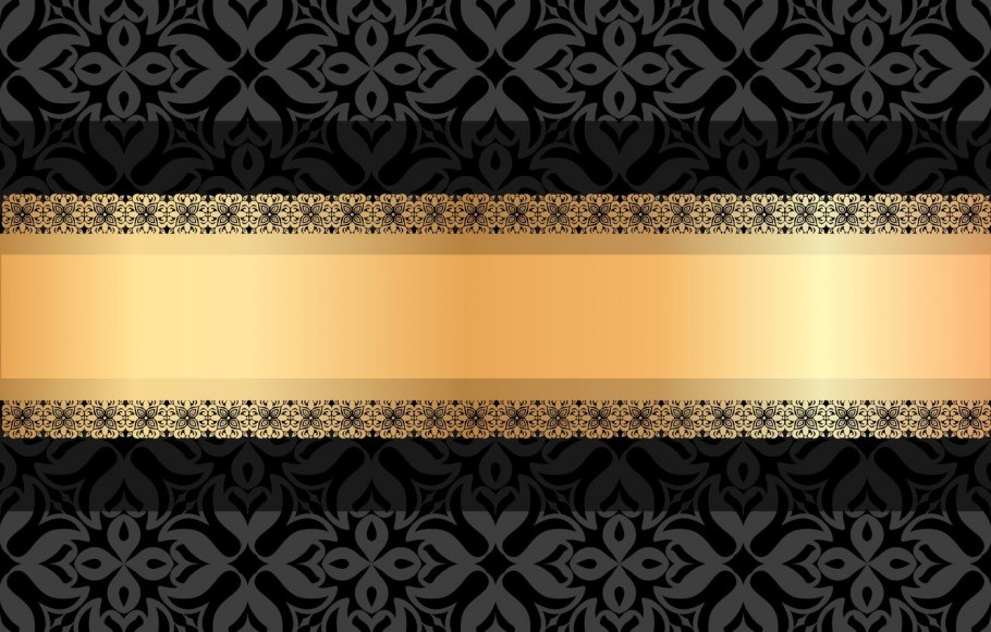 Черно золотистый интерьер