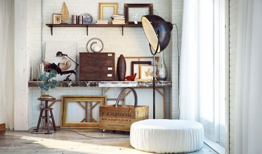 Уютная спальня в деревенском стиле