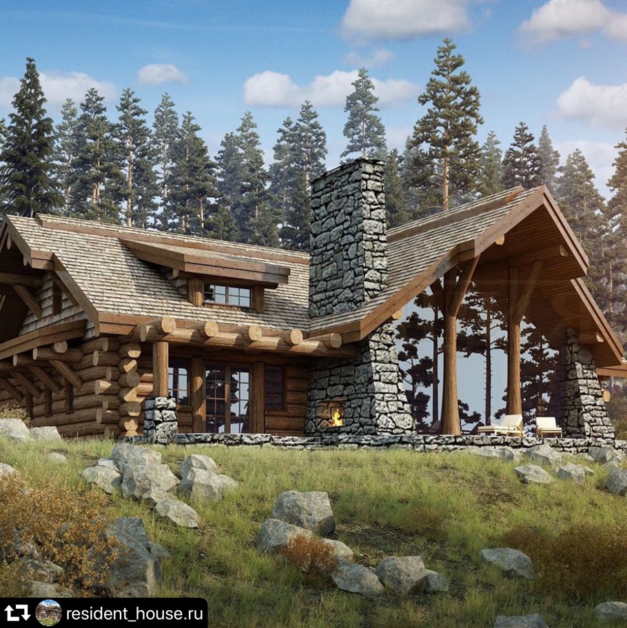 Шале пост энд Бим