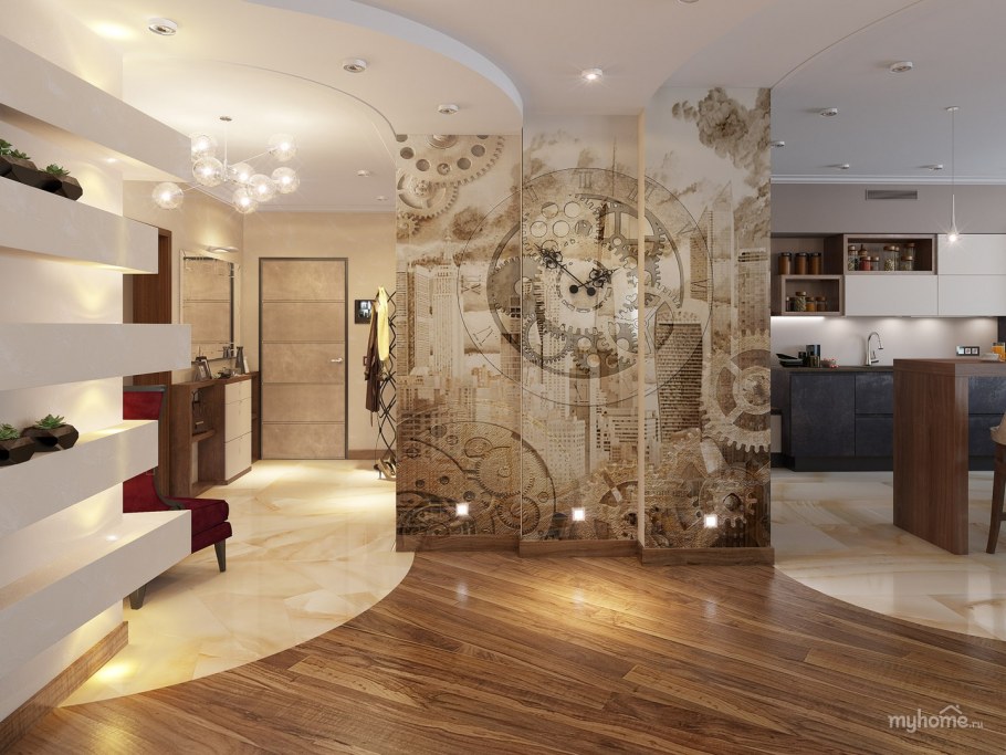 Интерьер квартиры 90 кв м