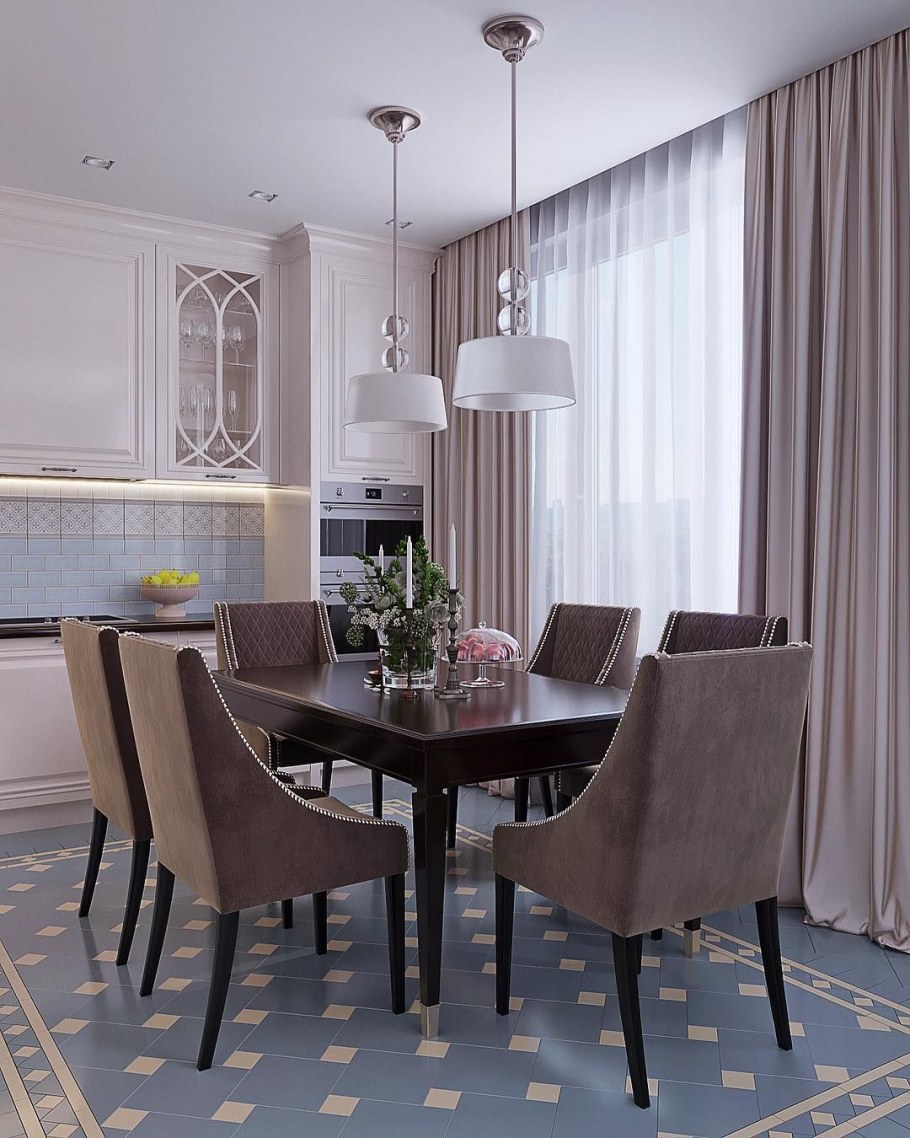 Дизайн кухни столовой