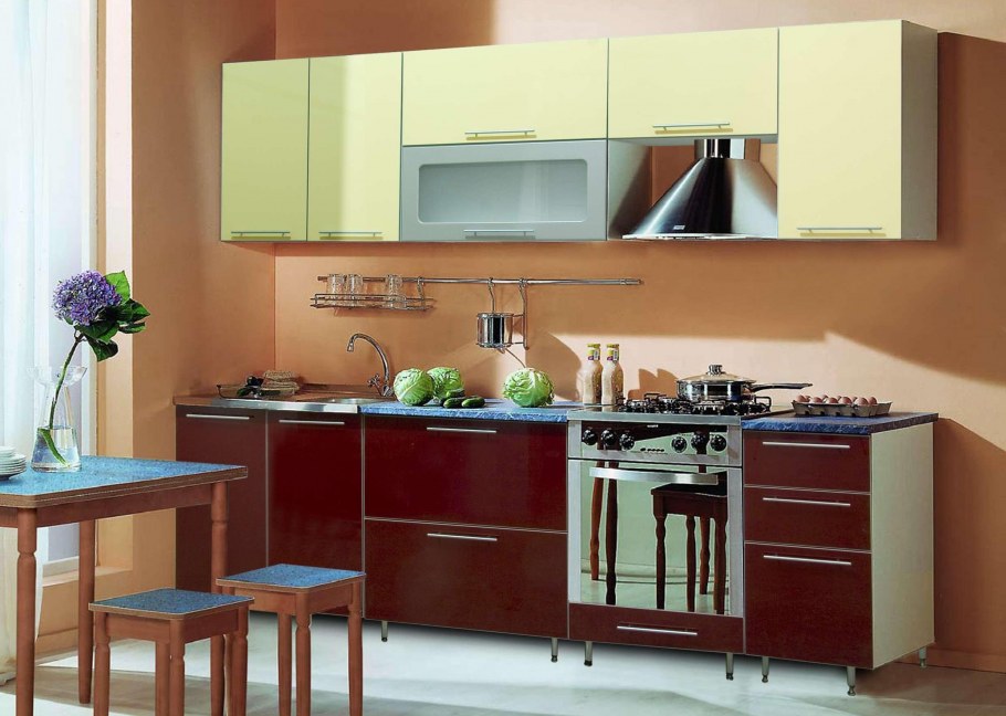 Кухонный гарнитур фиолетовый