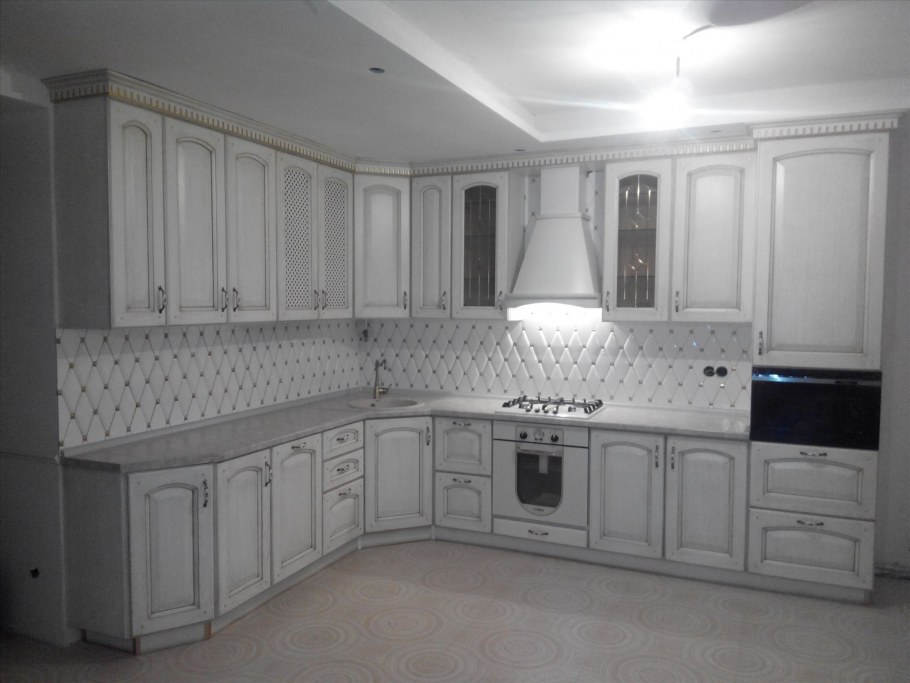 Кухня Зов патина серебро