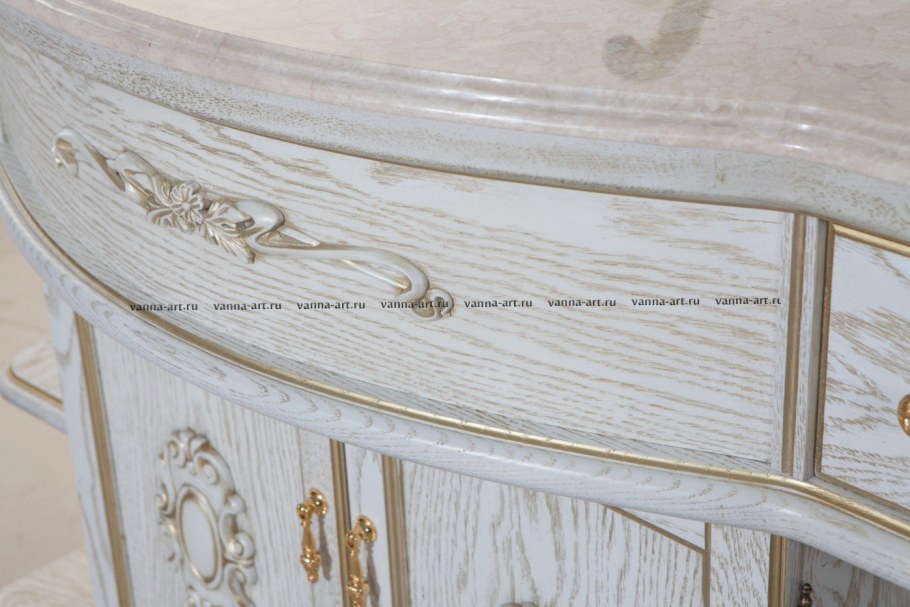 Фасад Афина серебряная патина