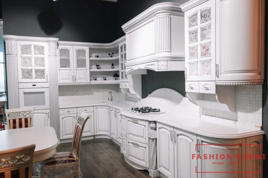 Кухня Реджина патина серебро