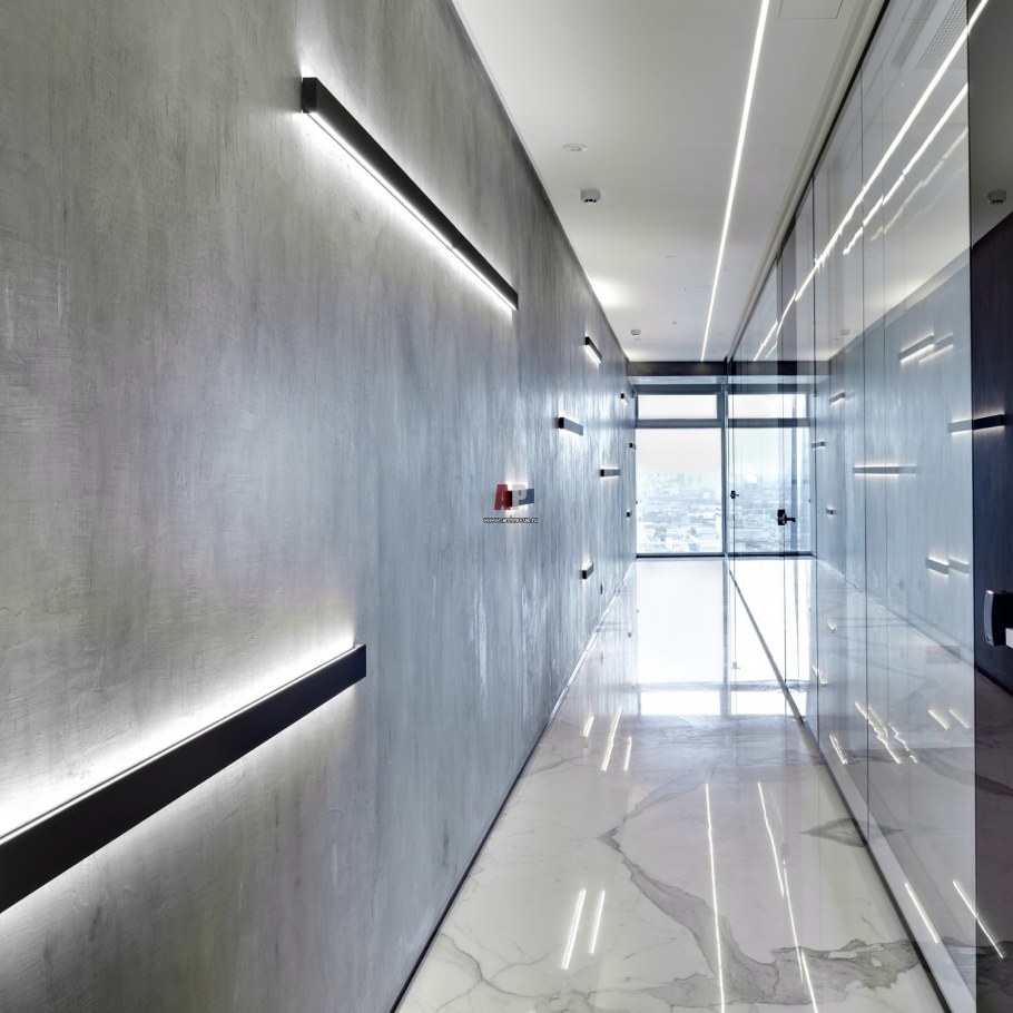 Освещение коридор офис