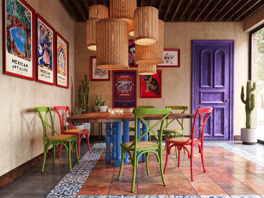 Мексиканский стиль в интерьере кухни