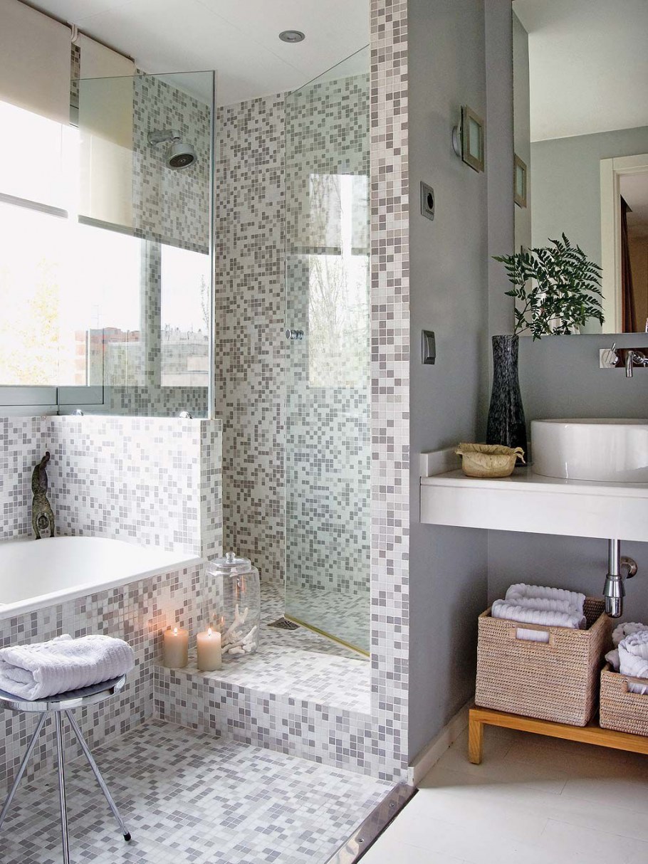 Душувой кабина с мазаекой