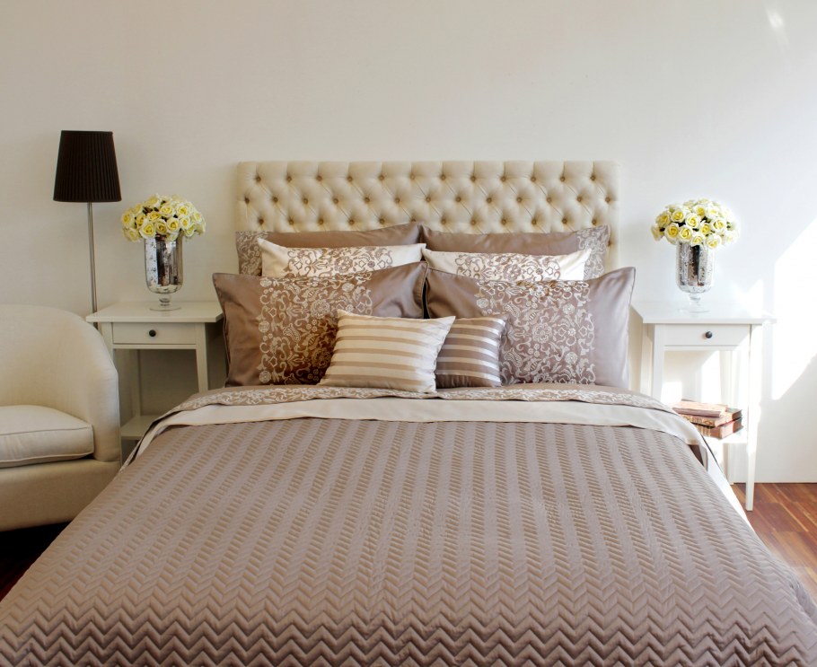 Покрывало сатиновое Zigzag капучино