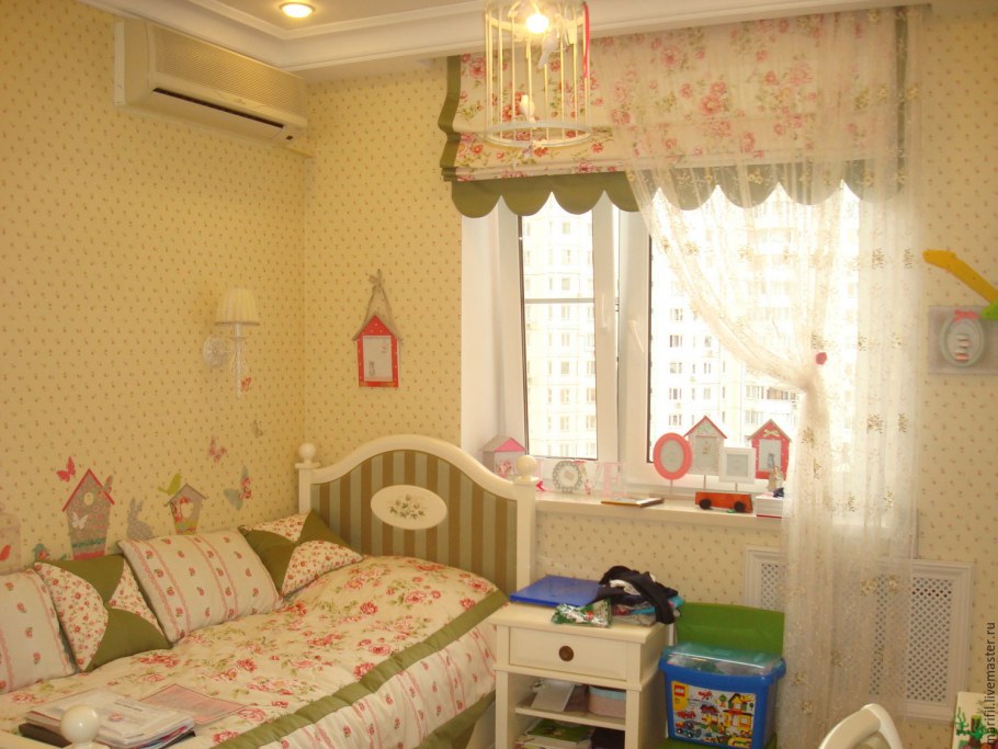 Римская штора в детскую девочке