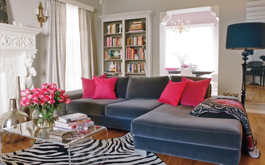 Гостиная Неоклассика терракотовый