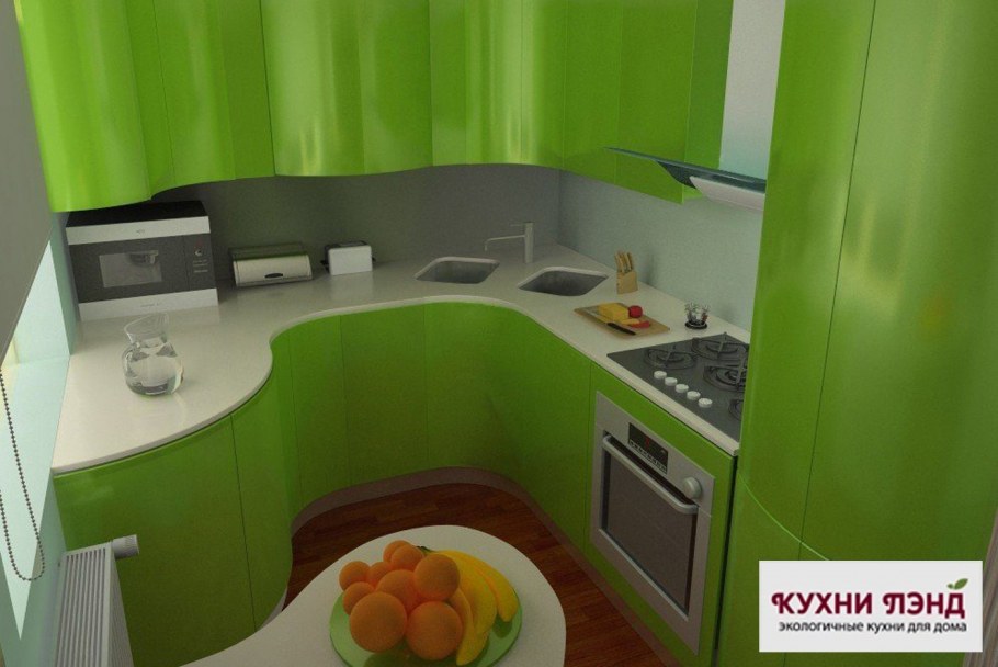Дизайн маленькой кухни