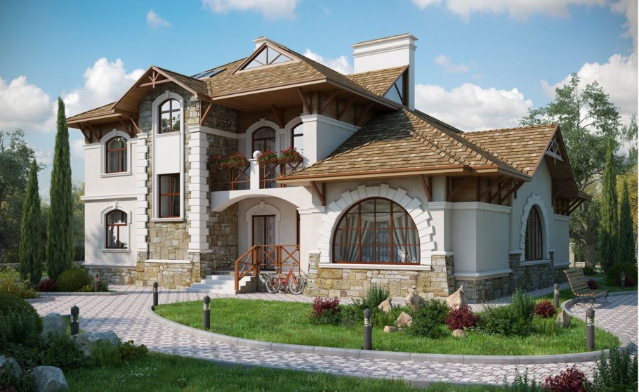 Проекты красивых коттеджей