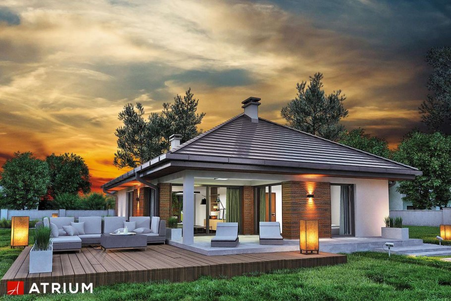 Одноэтажный дом 120кв с террасой