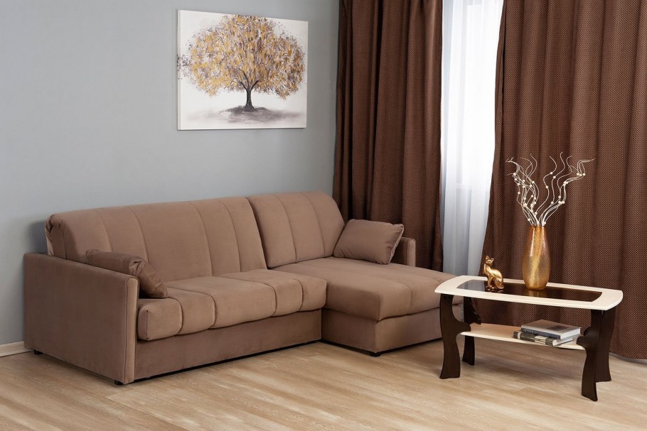 Гостиная с двумя диванами