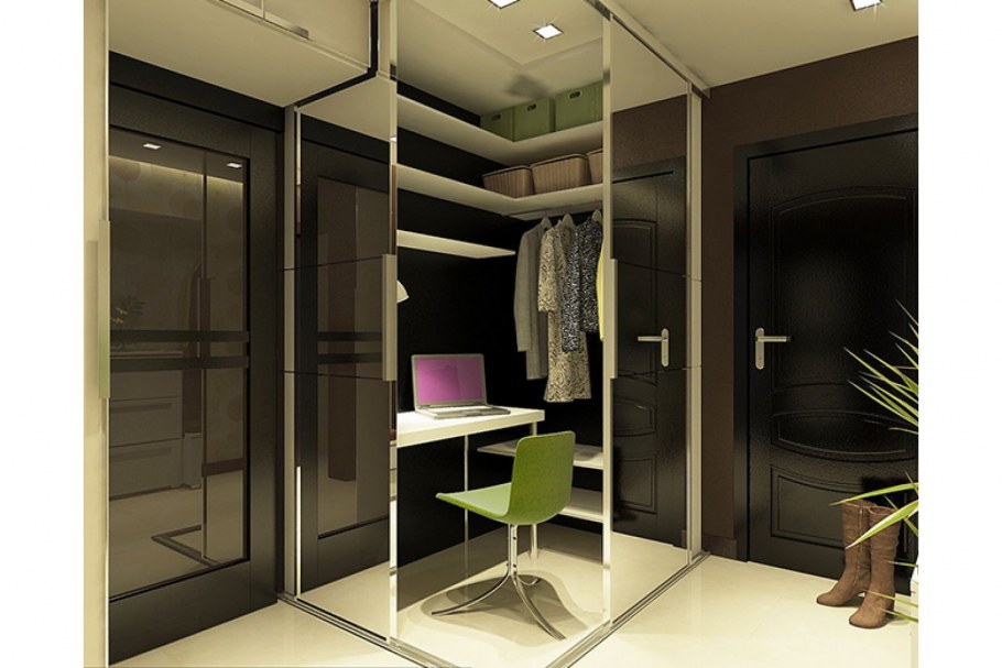 Современная гардеробная в прихожей