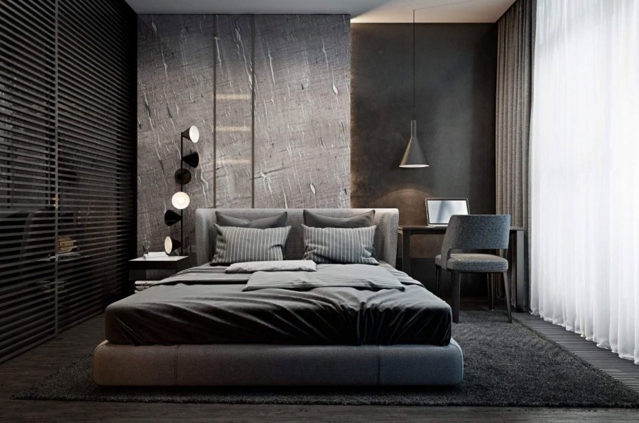 Брутализм спальня